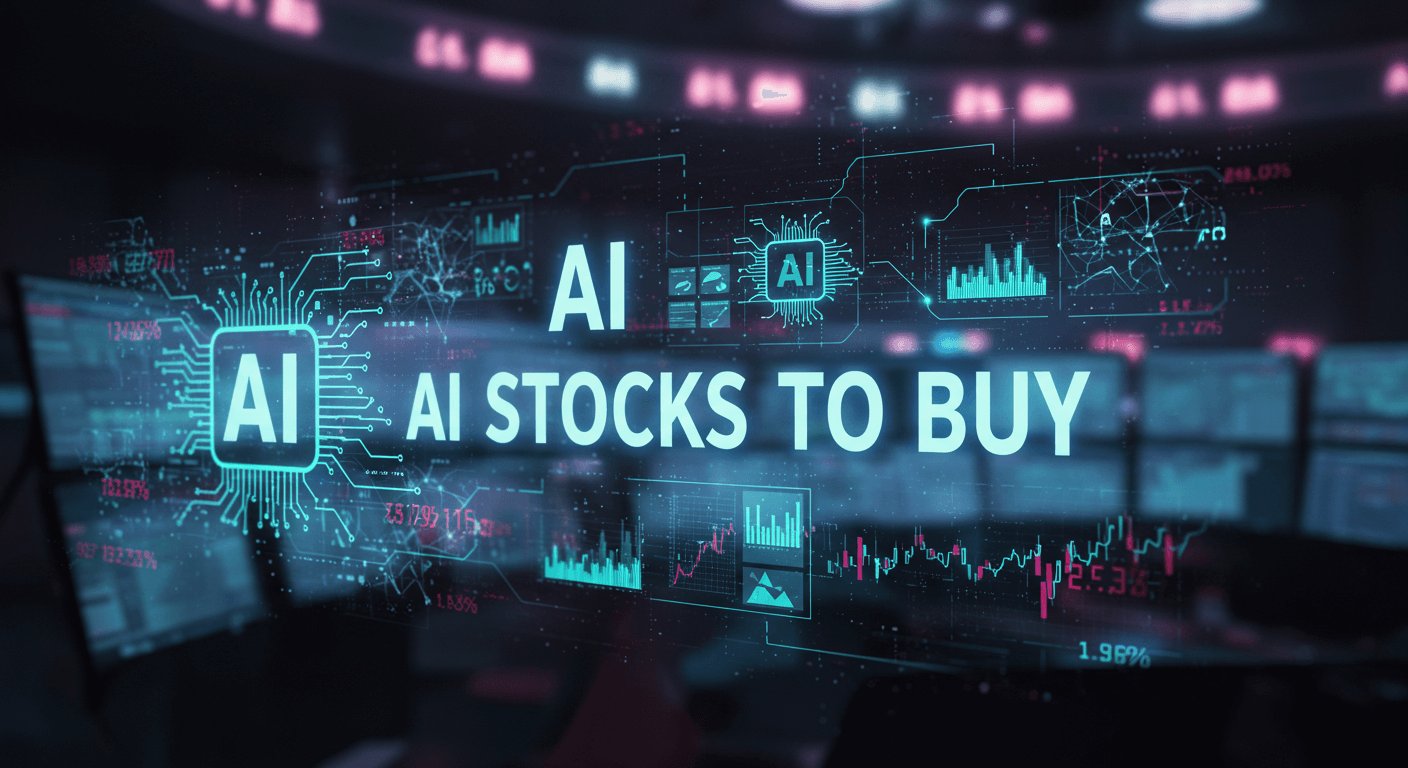 AI-driven stock market growth chart.