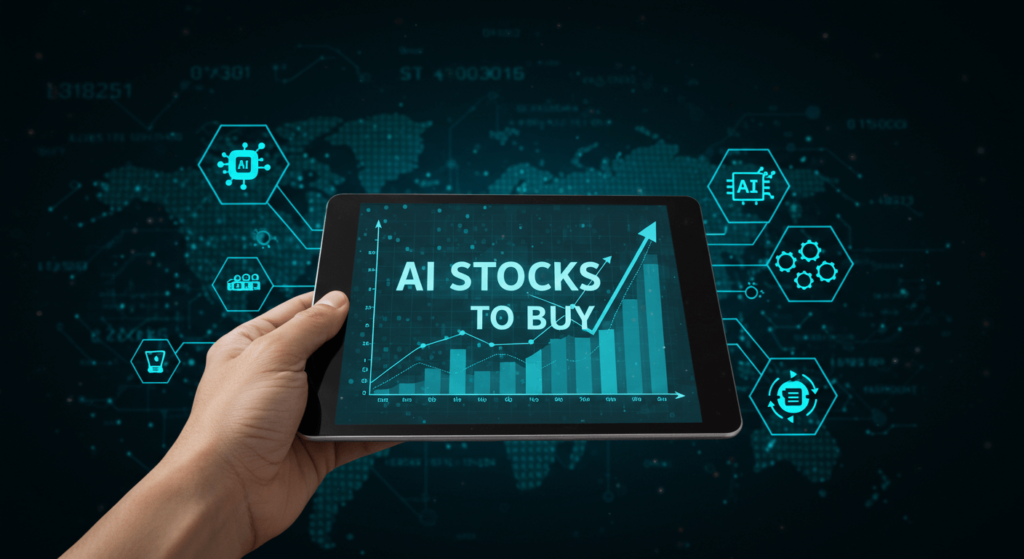 AI analyzing financial stock market data.
AI Stocks to Buy