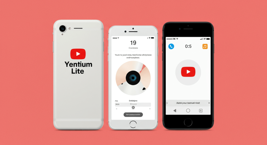 A smartphone displaying YouTube Premium Lite subscription options.